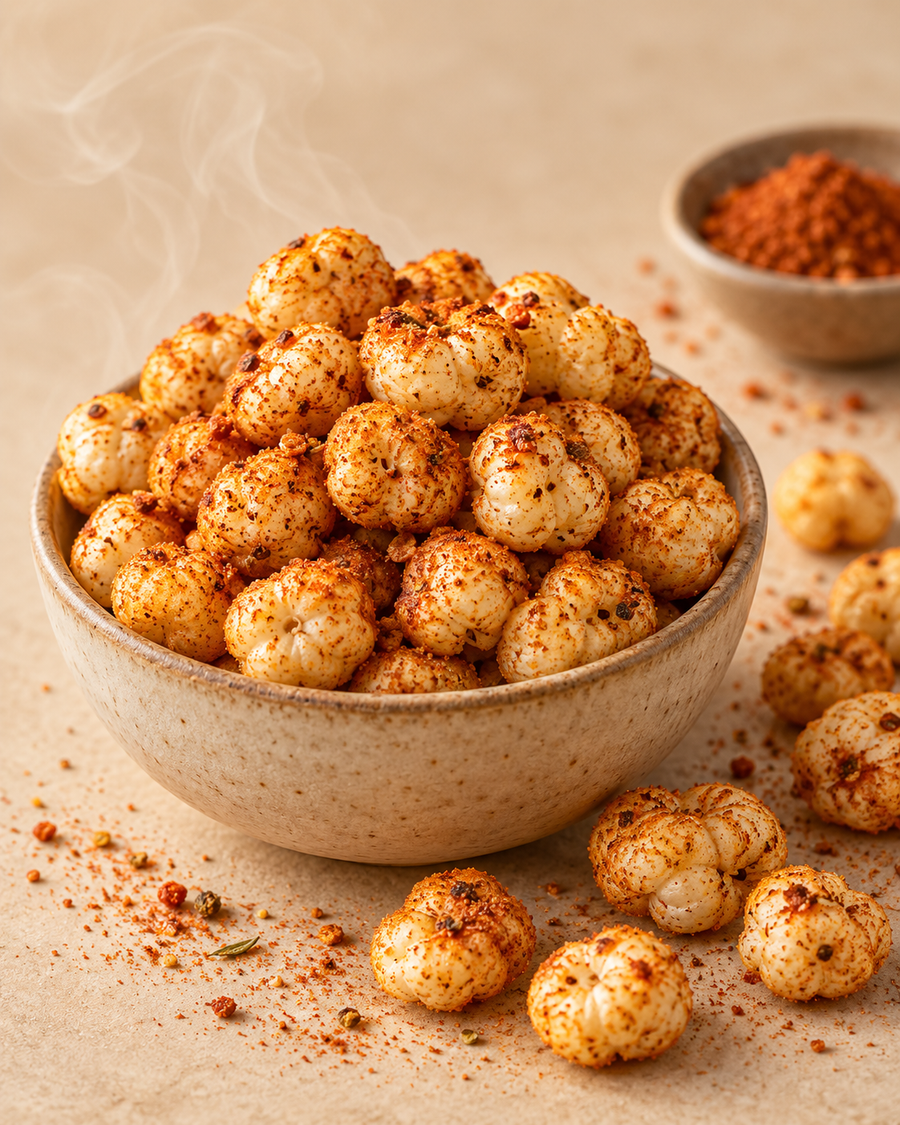Nivala BBQ Makhana, roasted with a smoky barbecue seasoning (1 of 2)