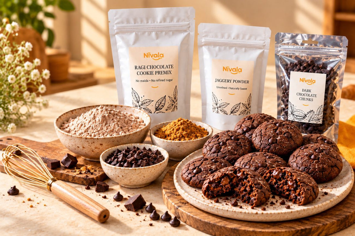 Baking Nivala ragi cookies together