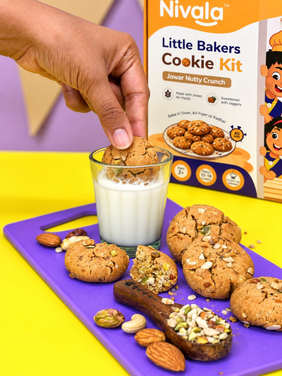 Jowar Nutty Crunch Cookie Kit for Kids | Nivala Little Bakers – Nivala ...