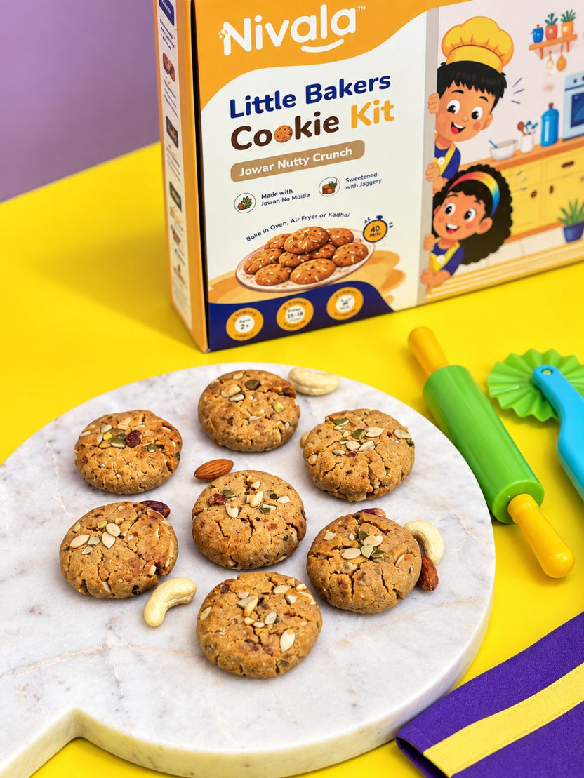 Jowar Nutty Crunch Cookie Kit for Kids | Nivala Little Bakers – Nivala ...
