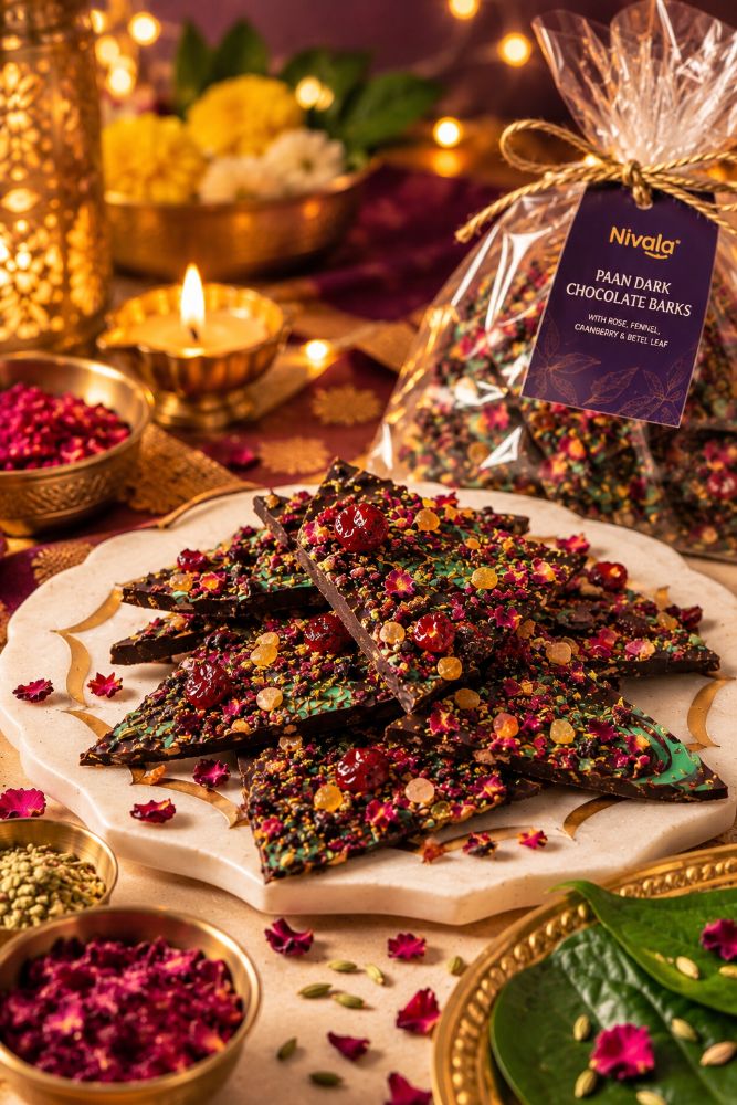 Meetha Paan Dark Chocolate Bark close-up (3 of 4)